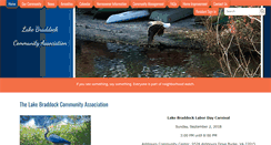 Desktop Screenshot of lakebraddock.com